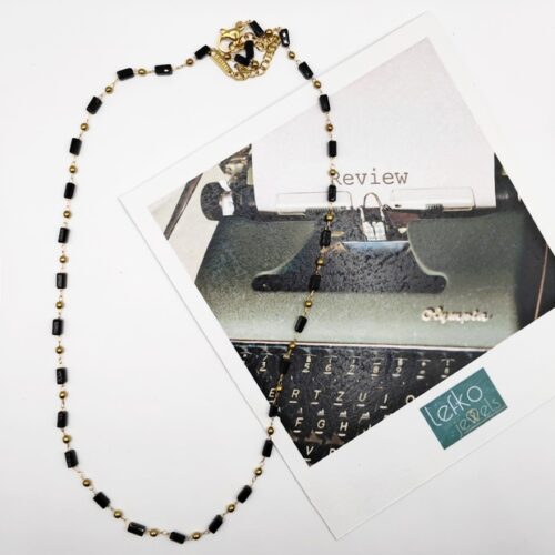 Black Rosary Necklace